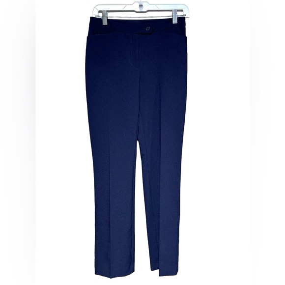 French Connection Women's Minar Pleated Trousers NWT Size 4 Navy Blue - Picture 11 of 16